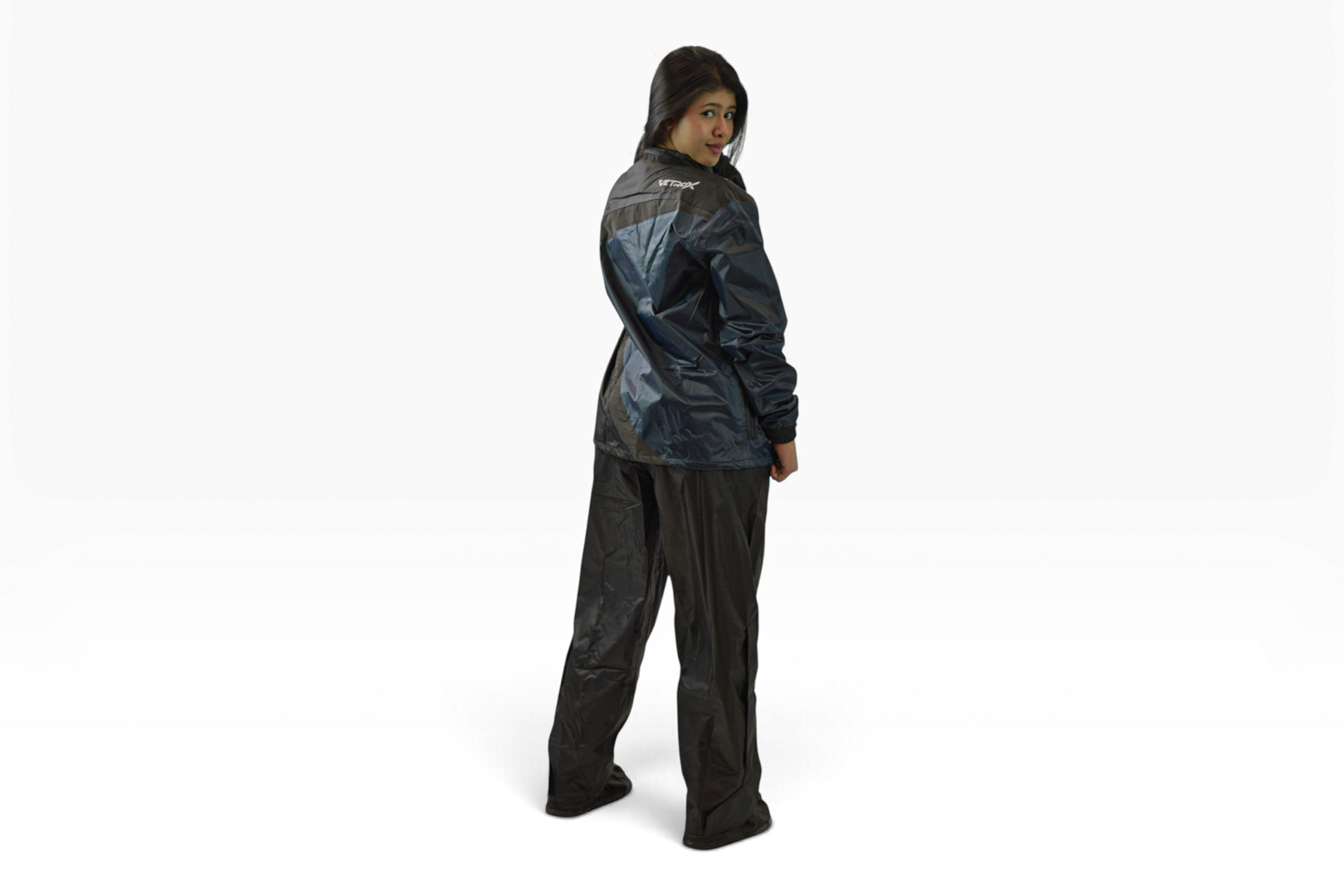 Impermeable Mujer Premium Gris para Motos