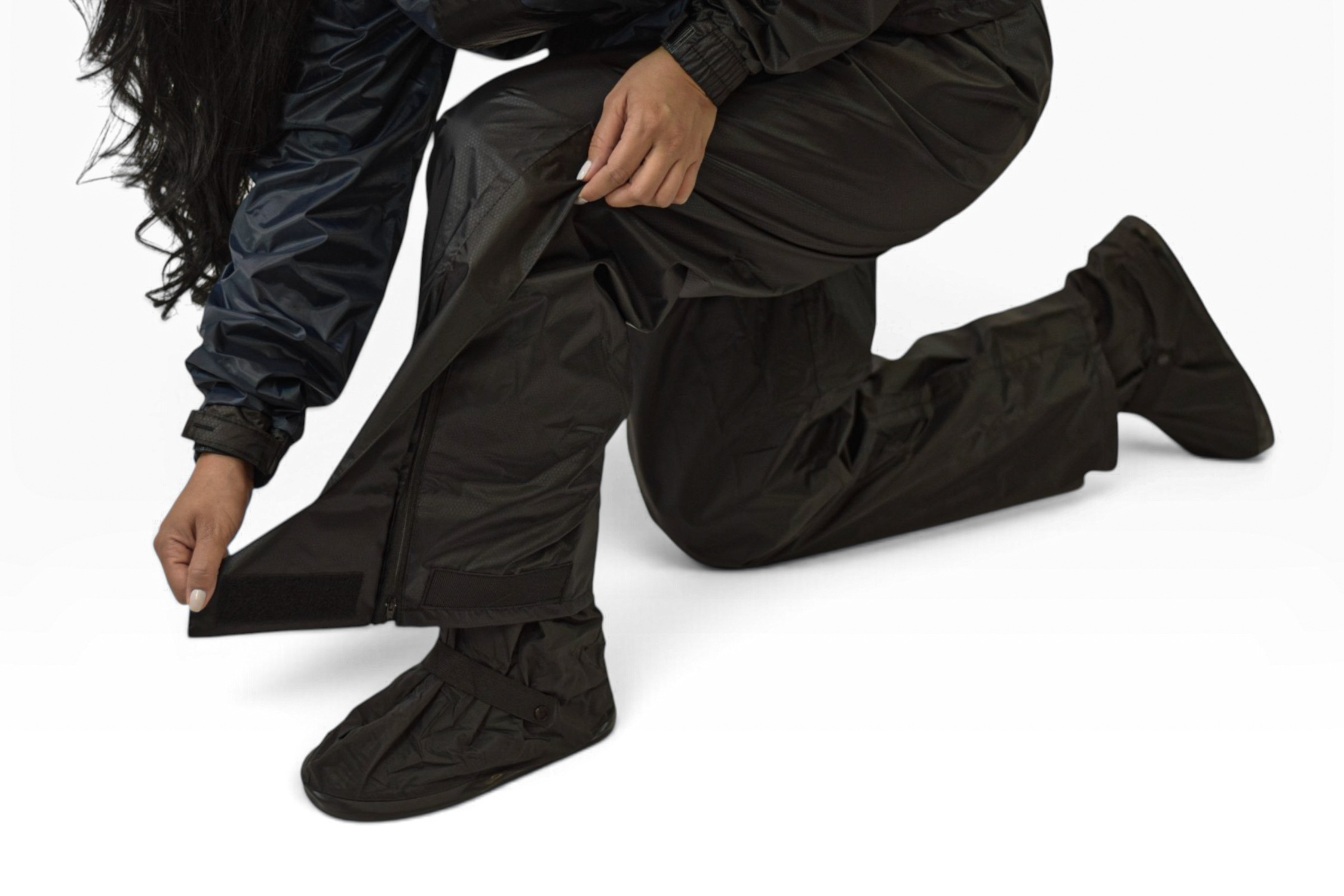 Impermeable Mujer Premium Gris para Motos