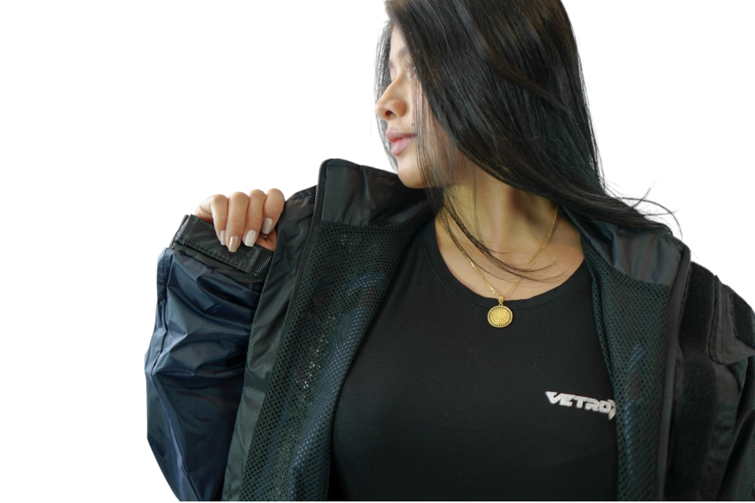 Impermeable Mujer Premium Gris para Motos