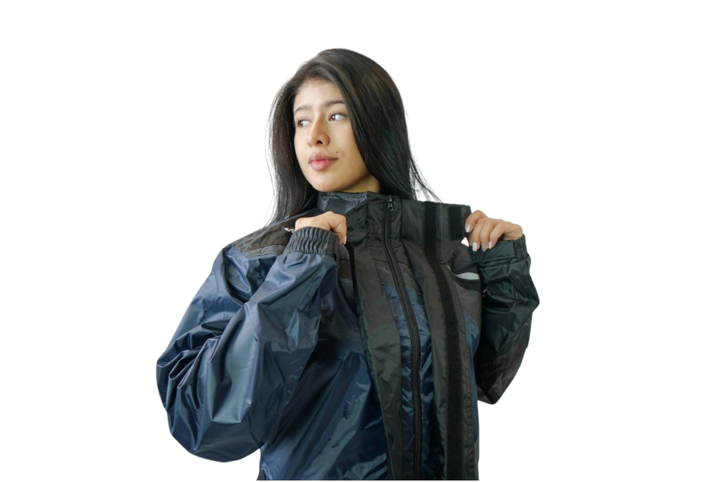 Impermeable Mujer Premium Gris para Motos