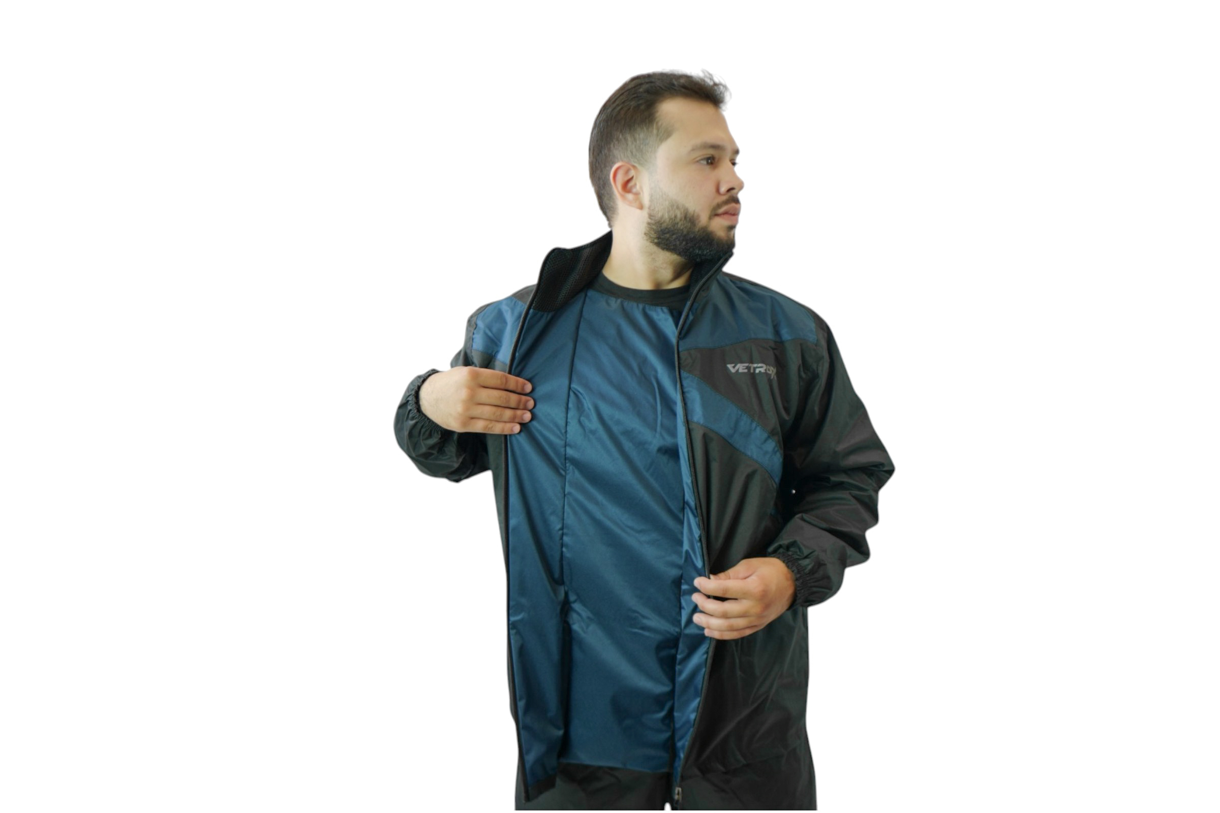 Impermeable Street Negro Azul 2026