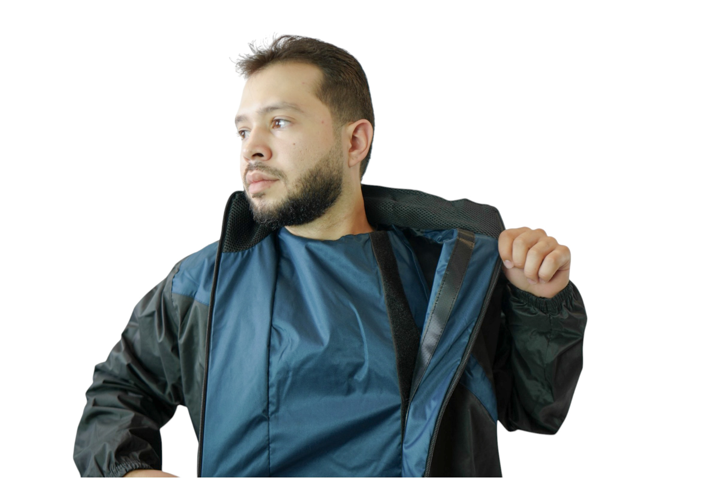 Impermeable Street Negro Azul 2026