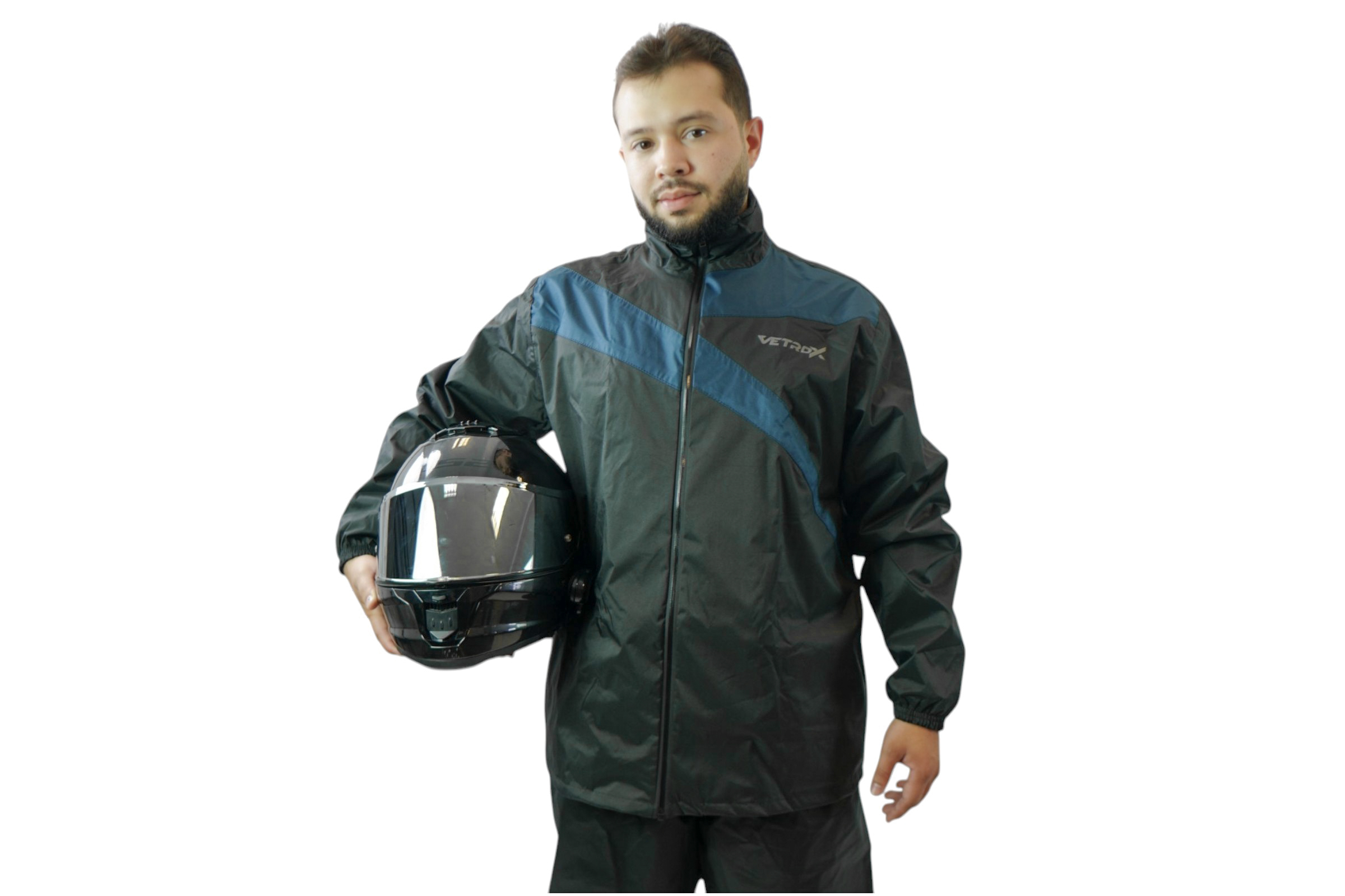 Impermeable Street Negro Azul 2026