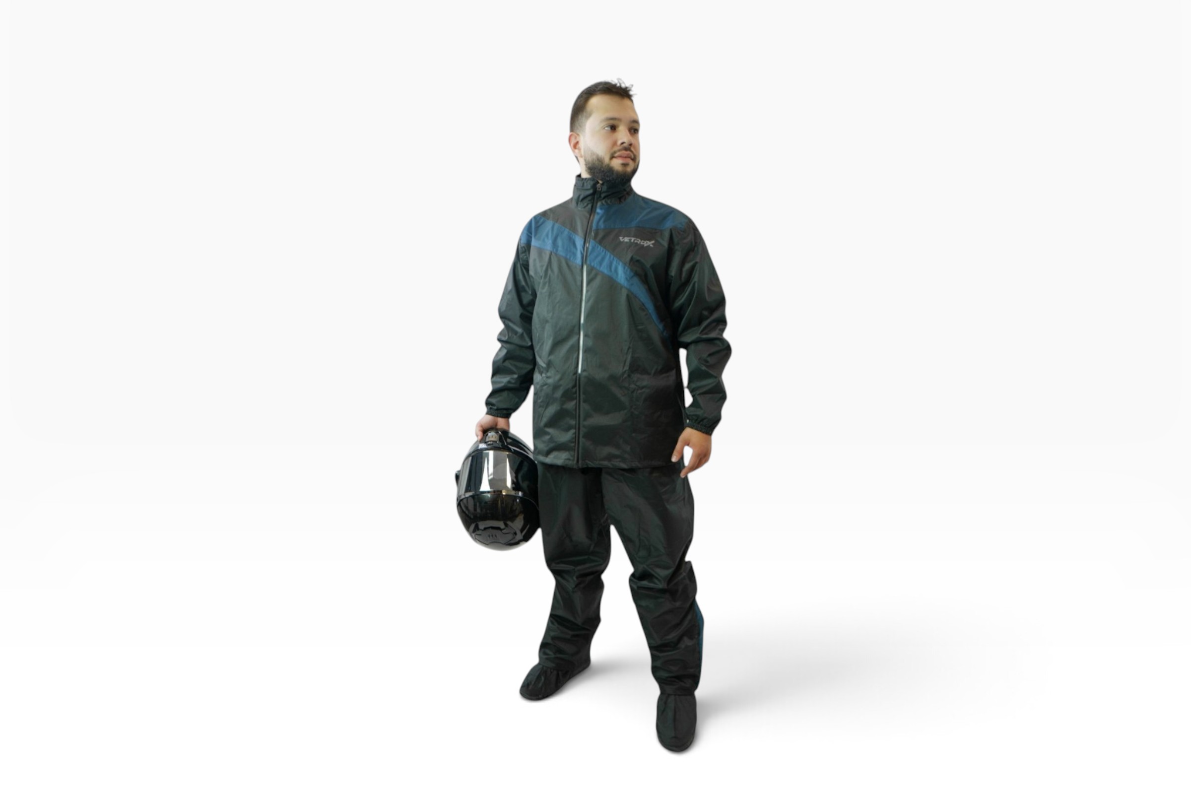 Impermeable Street Negro Azul 2026