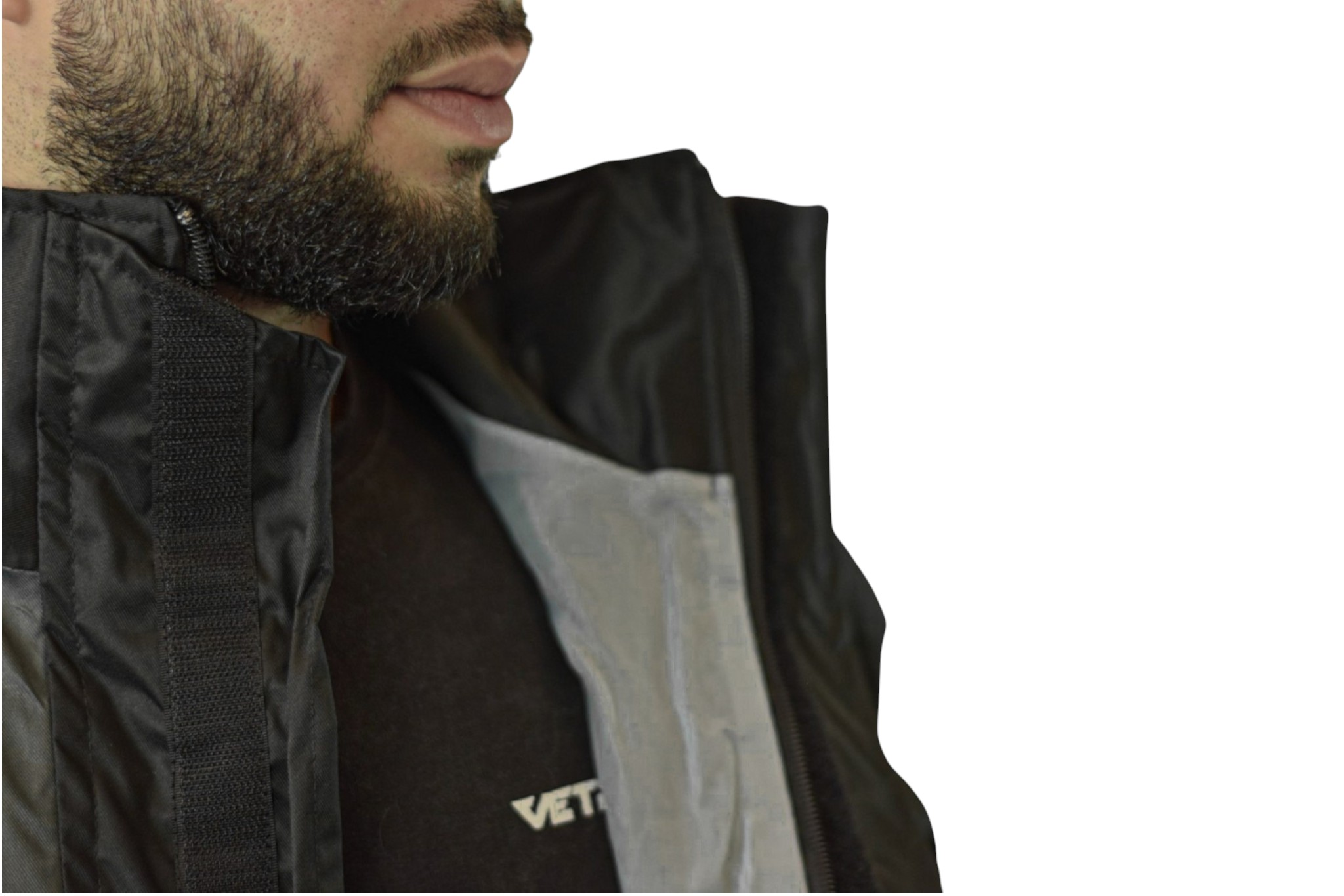 Impermeable DC Negro Gris para Motos Gepack