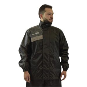 Impermeable DC Negro Gris para Motos Gepack
