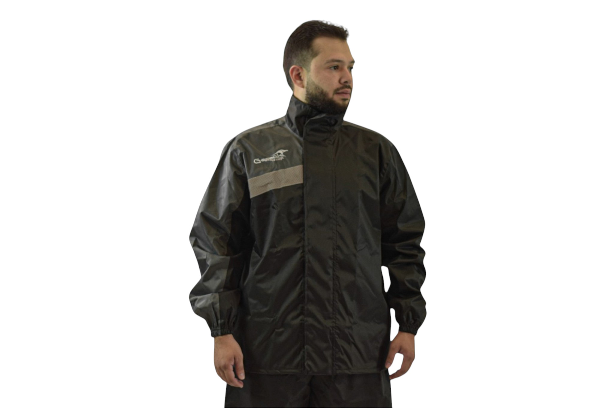 Impermeable DC Negro Gris para Motos Gepack