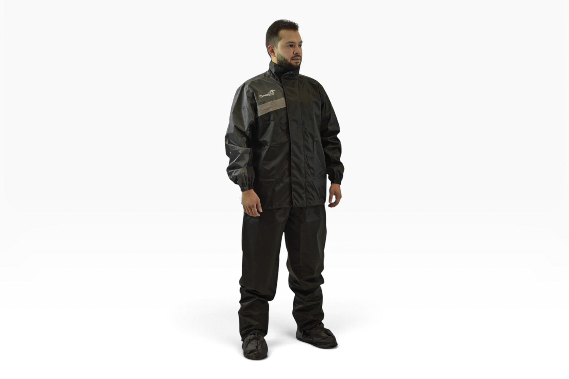 Impermeable DC Negro Gris para Motos Gepack