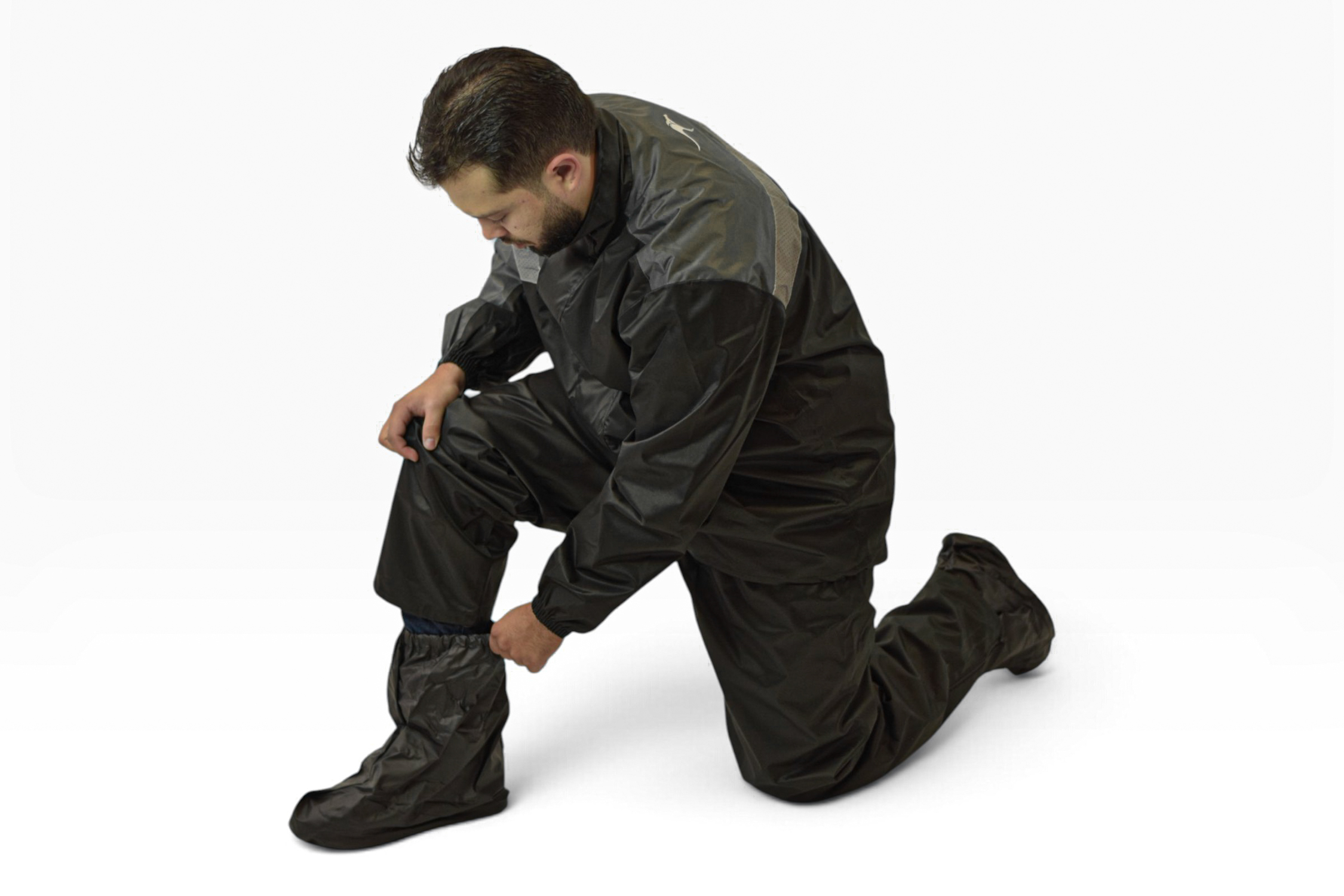 Impermeable DC Negro Gris para Motos Gepack