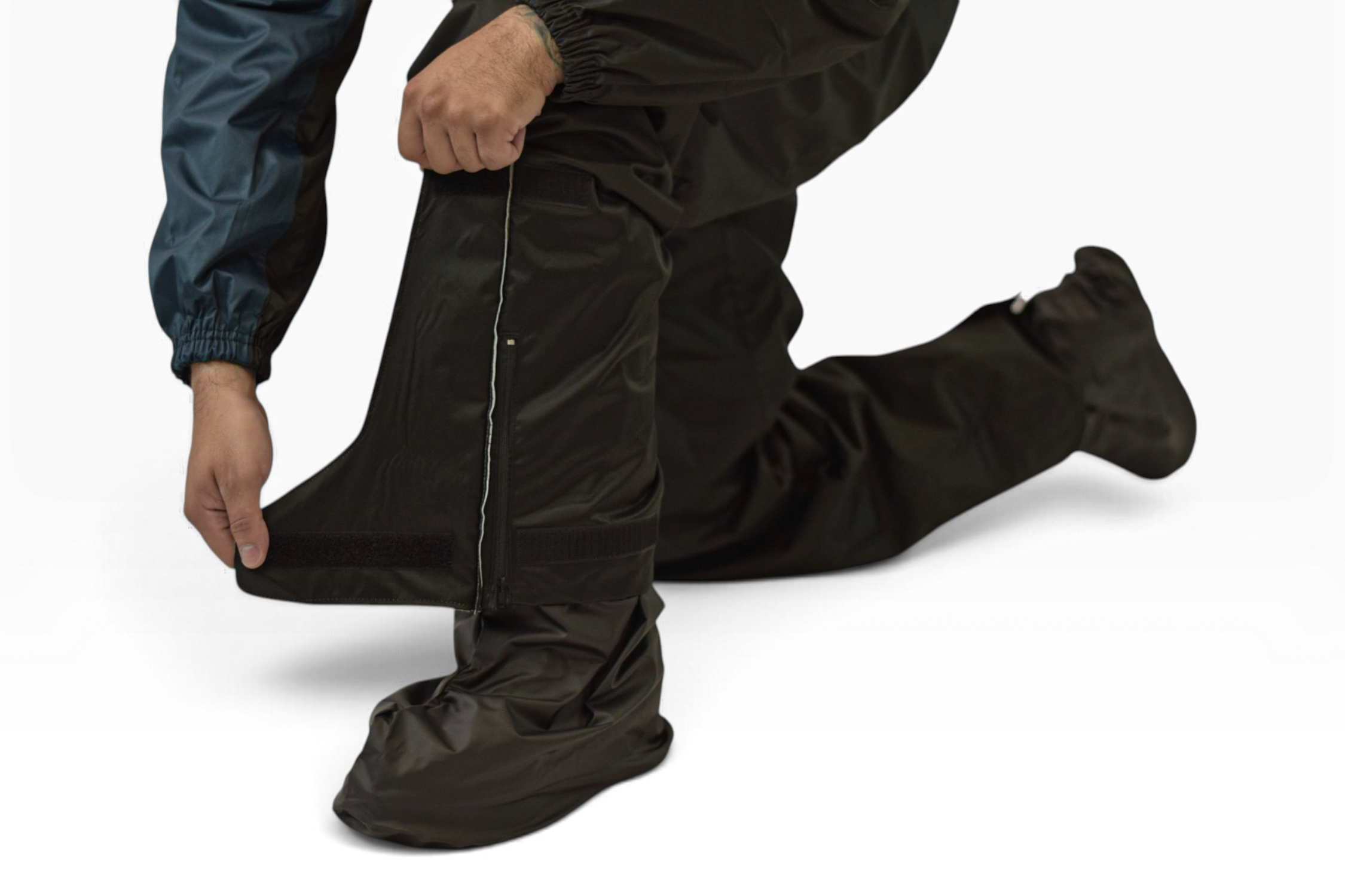 Impermeable DC Negro Azul para Motos Gepack