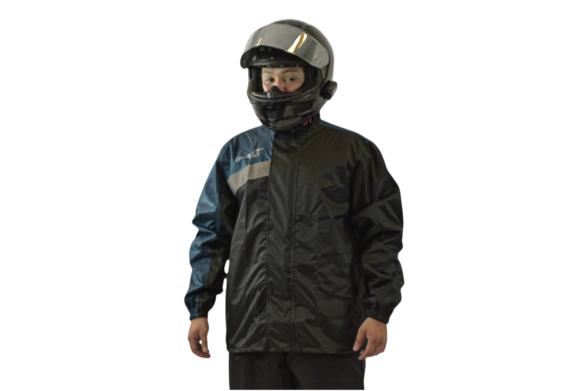 Impermeable DC Negro Azul para Motos Gepack