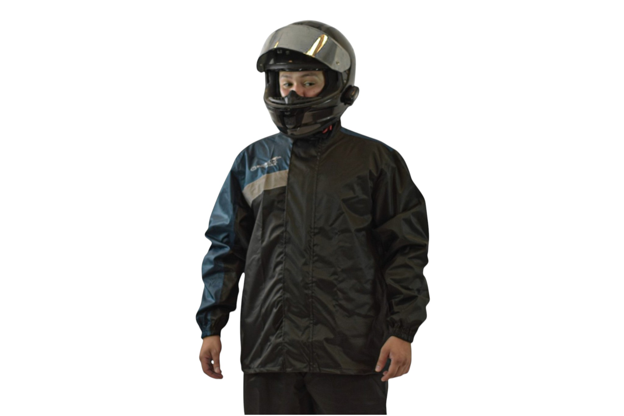 Impermeable DC Negro Azul para Motos Gepack
