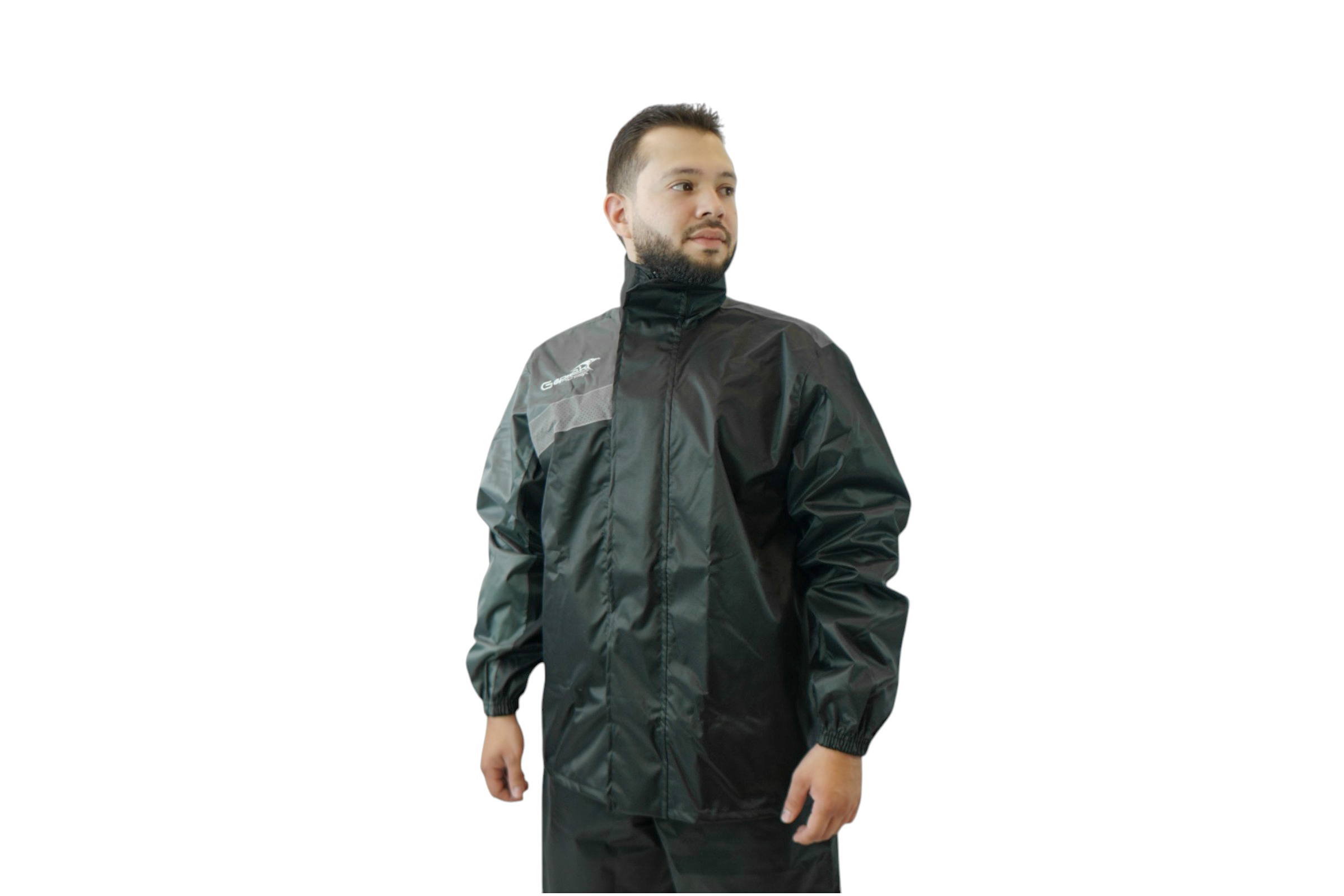 Impermeable DC Negro Gris para Motos Gepack