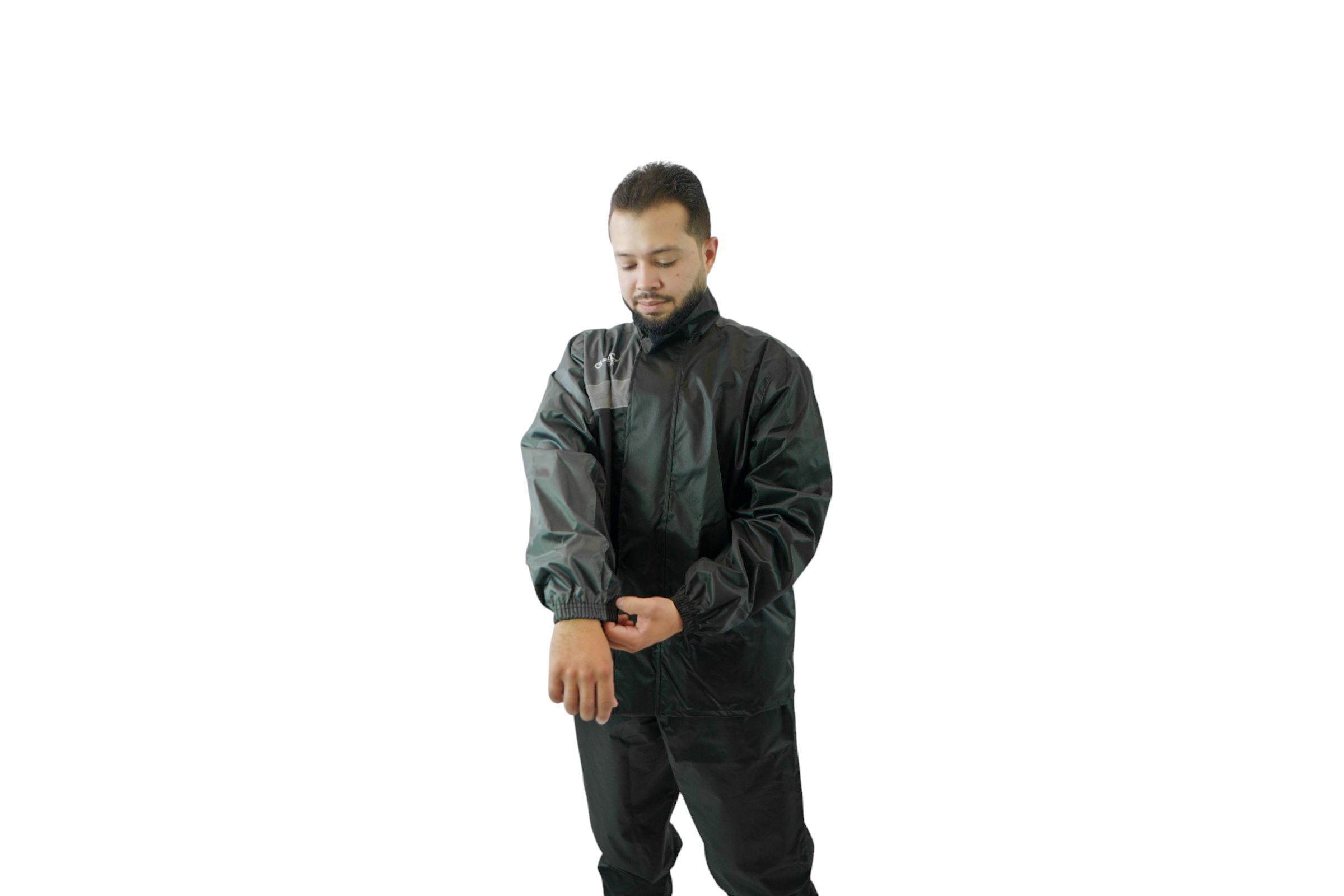 Impermeable DC Negro Gris para Motos Gepack