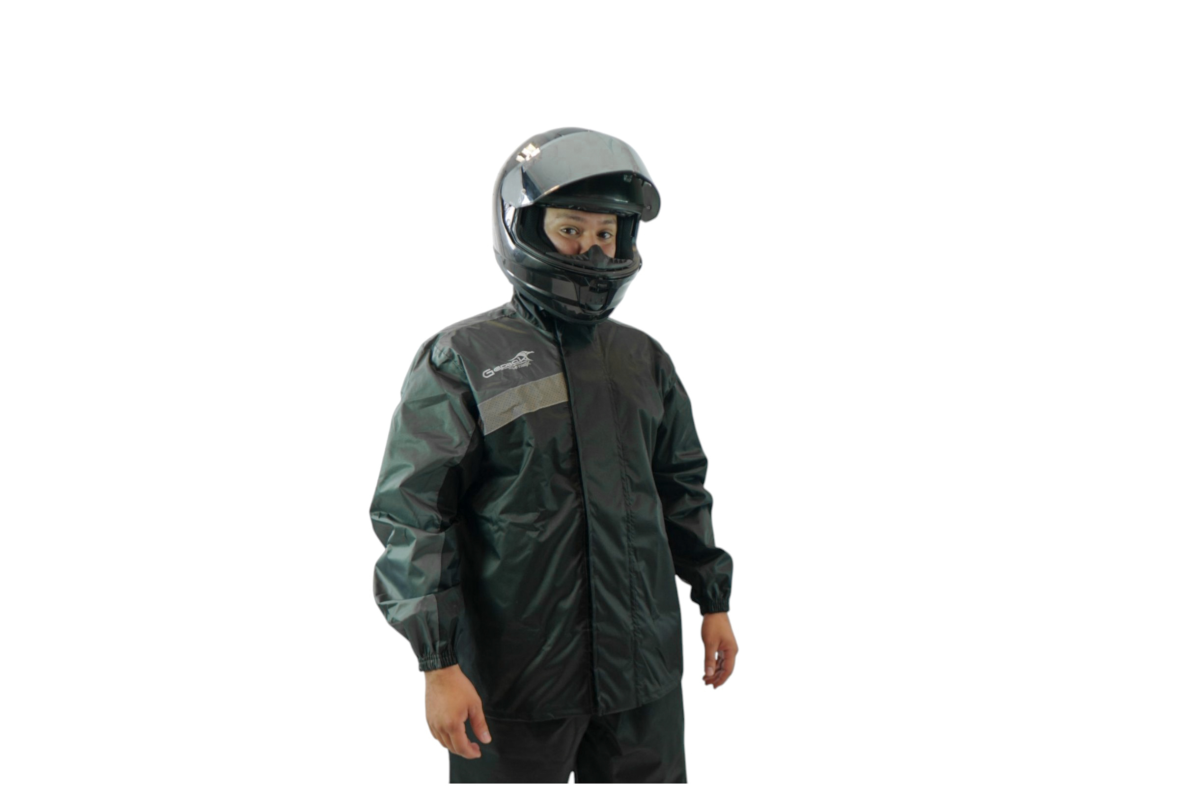 Impermeable DC Negro Gris para Motos Gepack