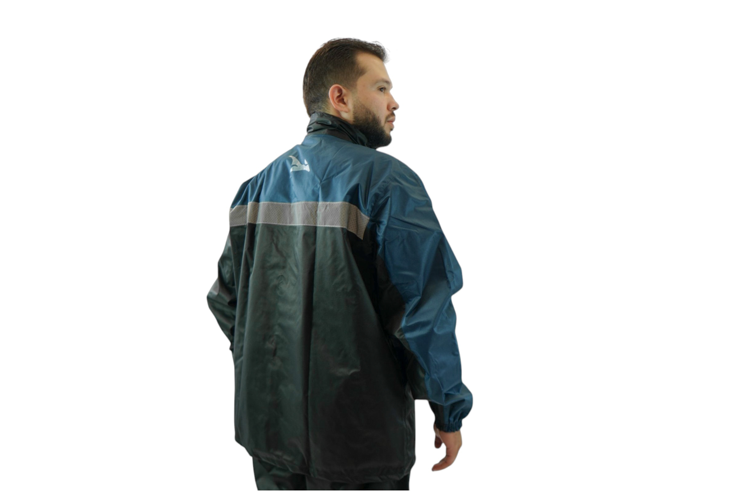 Impermeable DC Negro Azul para Motos Gepack