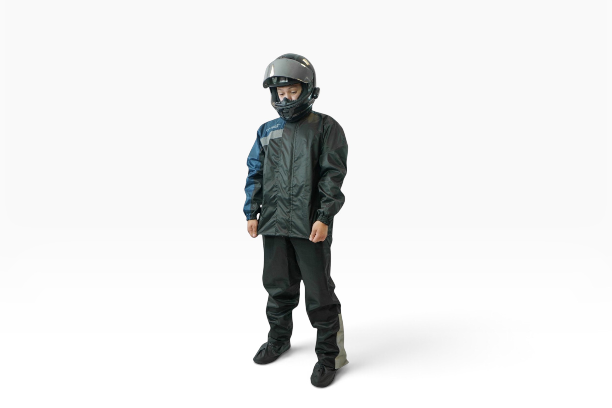 Impermeable DC Negro Azul para Motos Gepack